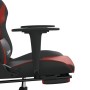 Gaming-Stuhl mit Fußstütze Kunstleder schwarz rot rot von , Gaming-Stühle - Ref: Foro24-3143706, Preis: 138,48 €, Rabatt: %