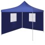 Cenador plegable con 2 paredes azul 3x3 m de vidaXL, Carpas y cenadores - Ref: Foro24-44961, Precio: 155,33 €, Descuento: %