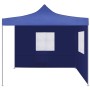 Cenador plegable con 2 paredes azul 3x3 m de vidaXL, Carpas y cenadores - Ref: Foro24-44961, Precio: 155,33 €, Descuento: %