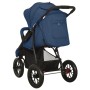 Carrito de bebé de acero azul marino de vidaXL, Cochecitos de bebé - Ref: Foro24-10262, Precio: 189,30 €, Descuento: %