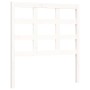 Estructura de cama con cabecero madera maciza blanco de , Camas y somieres - Ref: Foro24-3193952, Precio: 95,99 €, Descuento: %