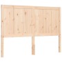 Estructura de cama de matrimonio con cabecero madera maciza de , Camas y somieres - Ref: Foro24-3192596, Precio: 142,72 €, De...