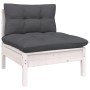 Garden furniture 11 pieces and white pine wood cushions by , Garden sets - Ref: Foro24-3097056, Price: 957,50 €, Discount: %