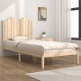 Solid pine wood bed frame 90x190 cm by , Beds and slatted bases - Ref: Foro24-3103743, Price: 86,95 €, Discount: %