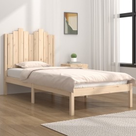 Solid pine wood bed frame 90x190 cm by , Beds and slatted bases - Ref: Foro24-3103743, Price: 86,99 €, Discount: %