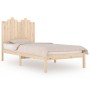 Solid pine wood bed frame 90x190 cm by , Beds and slatted bases - Ref: Foro24-3103743, Price: 86,95 €, Discount: %