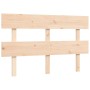 Bed frame with solid wood headboard 140x200 cm by , Beds and slatted bases - Ref: Foro24-3193531, Price: 114,78 €, Discount: %