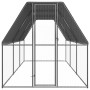 Galvanized steel outdoor chicken coop cage 2x6x2 m by , Cages and habitats for small animals - Ref: Foro24-3154372, Price: 38...