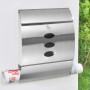 HI Stainless steel mailbox 30x12x40 cm by HI, mailboxes - Ref: Foro24-423961, Price: 48,92 €, Discount: %