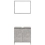 Juego de muebles de baño 4 pzas madera ingeniería gris hormigón de , Muebles de baño - Ref: Foro24-3056893, Precio: 198,32 €,...