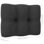 Garden furniture 12 pieces with anthracite solid wood cushions by , Garden sets - Ref: Foro24-3083863, Price: 1,00 €, Discoun...