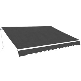 Manuell betriebene Faltmarkise 450 cm Anthrazit von vidaXL, Markisen - Ref: Foro24-275568, Preis: 360,99 €, Rabatt: %