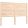 Double bed frame with solid wood headboard by , Beds and slatted bases - Ref: Foro24-3193181, Price: 187,94 €, Discount: %