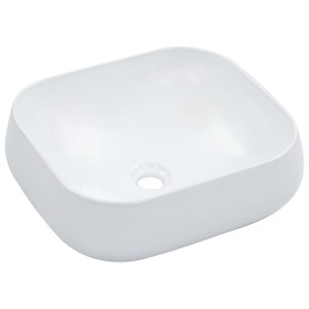 Lavabo 44,5x39,5x14,5 cm cerámica blanco de vidaXL, Lavabos - Ref: Foro24-143905, Precio: 58,99 €, Descuento: %