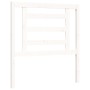 Single bed frame with white solid wood headboard by , Beds and slatted bases - Ref: Foro24-3192842, Price: 105,99 €, Discount: %