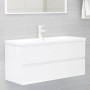 Mueble con lavabo madera de ingeniería blanco brillante de , Tocadores de baño - Ref: Foro24-3071663, Precio: 367,42 €, Descu...