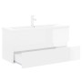 Mueble con lavabo madera de ingeniería blanco brillante de , Tocadores de baño - Ref: Foro24-3071663, Precio: 367,42 €, Descu...