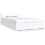 White bed frame with drawers 100x200 cm by , Beds and slatted bases - Ref: Foro24-3103489, Price: 183,99 €, Discount: %