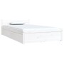 White bed frame with drawers 100x200 cm by , Beds and slatted bases - Ref: Foro24-3103489, Price: 183,99 €, Discount: %