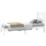 Estructura de cama madera maciza de pino blanco 75x190 cm de , Camas y somieres - Ref: Foro24-3103894, Precio: 93,10 €, Descu...