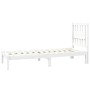 Estructura de cama madera maciza de pino blanco 75x190 cm de , Camas y somieres - Ref: Foro24-3103894, Precio: 93,10 €, Descu...