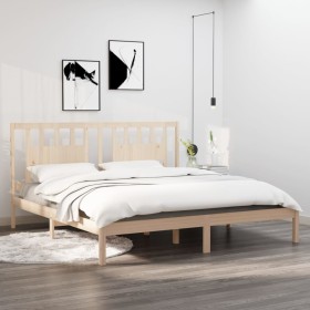 Estructura de cama madera maciza 180x200 cm de , Camas y somieres - Ref: Foro24-3104078, Precio: 130,99 €, Descuento: %