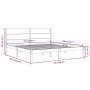 Weißes Massivholzbettgestell Supe King 180x200 cm von , Betten und Lattenroste - Ref: Foro24-3104169, Preis: 202,22 €, Rabatt: %