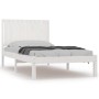 Estructura de cama madera maciza de pino blanco 100x200 cm de , Camas y somieres - Ref: Foro24-3104404, Precio: 115,78 €, Des...