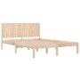 Solid pine wood bed frame 200x200 cm by , Beds and slatted bases - Ref: Foro24-3104433, Price: 156,89 €, Discount: %