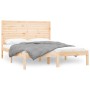 Estructura de cama madera maciza 150x200 cm de , Camas y somieres - Ref: Foro24-3104613, Precio: 159,49 €, Descuento: %