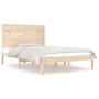 Estructura de cama de matrimonio madera maciza 135x190 cm de , Camas y somieres - Ref: Foro24-3104583, Precio: 153,52 €, Desc...