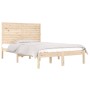 Estructura de cama de matrimonio madera maciza 135x190 cm de , Camas y somieres - Ref: Foro24-3104583, Precio: 153,52 €, Desc...