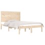 Solid pine wood bed frame 140x190 cm by , Beds and slatted bases - Ref: Foro24-3104588, Price: 141,99 €, Discount: %