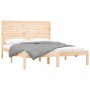 Solid pine wood bed frame 160x200 cm by , Beds and slatted bases - Ref: Foro24-3104618, Price: 165,99 €, Discount: %