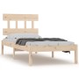 Estructura de cama madera maciza 75x190 cm de , Camas y somieres - Ref: Foro24-3104698, Precio: 72,72 €, Descuento: %