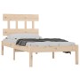 Estructura de cama madera maciza 75x190 cm de , Camas y somieres - Ref: Foro24-3104698, Precio: 72,72 €, Descuento: %