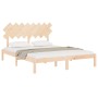 Solid pine wood bed frame 160x200 cm by , Beds and slatted bases - Ref: Foro24-3104878, Price: 126,86 €, Discount: %