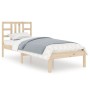 Solid wood bed frame 75x190 cm by , Beds and slatted bases - Ref: Foro24-3105365, Price: 80,74 €, Discount: %