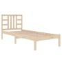 Solid wood bed frame 75x190 cm by , Beds and slatted bases - Ref: Foro24-3105365, Price: 80,74 €, Discount: %