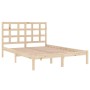 Estructura de cama de madera maciza de pino 160x200 cm de , Camas y somieres - Ref: Foro24-3105480, Precio: 122,99 €, Descuen...