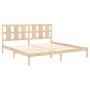 Estructura de cama madera maciza 180x200 cm de , Camas y somieres - Ref: Foro24-3105615, Precio: 146,53 €, Descuento: %