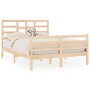 Estructura de cama madera maciza 140x190 cm de , Camas y somieres - Ref: Foro24-3105840, Precio: 118,85 €, Descuento: %