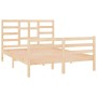 Estructura de cama madera maciza 140x190 cm de , Camas y somieres - Ref: Foro24-3105840, Precio: 118,85 €, Descuento: %