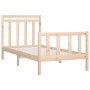 Estructura de cama madera maciza de pino 100x200 cm de , Camas y somieres - Ref: Foro24-3107018, Precio: 123,57 €, Descuento: %