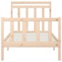 Solid pine wood bed frame 100x200 cm by , Beds and slatted bases - Ref: Foro24-3107018, Price: 123,57 €, Discount: %