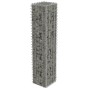 Gabion wall with galvanized steel covers 20x20x100 cm by vidaXL, fence panels - Ref: Foro24-143575, Price: 29,57 €, Discount: %