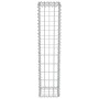 Gabion wall with galvanized steel covers 20x20x100 cm by vidaXL, fence panels - Ref: Foro24-143575, Price: 29,57 €, Discount: %