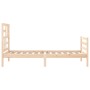 Single bed frame with solid wood headboard by , Beds and slatted bases - Ref: Foro24-3194856, Price: 98,94 €, Discount: %