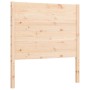 Bed frame with solid wood headboard by , Beds and slatted bases - Ref: Foro24-3194601, Price: 100,99 €, Discount: %