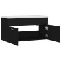 Mueble con lavabo madera de ingeniería negro de , Tocadores de baño - Ref: Foro24-3070839, Precio: 222,87 €, Descuento: %